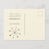 Middeleeuwse Moderne Retro  Opslaan Datum Aankondigingskaart (Achterkant)