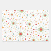 Middeleeuwse moderne retroactieve 1970's geïnspire inpakpapier vel (Voorkant 2)