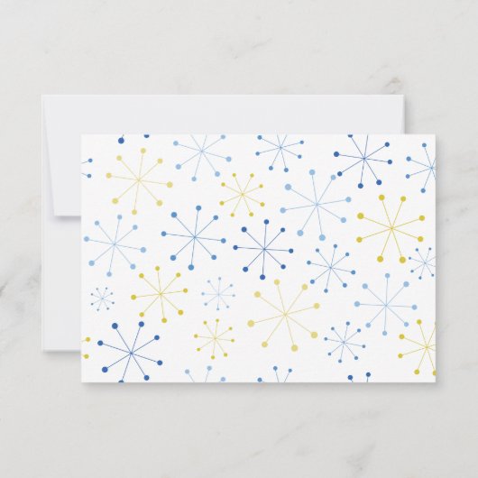 Middeleeuwse moderne retroactieve  stijl RSVP (Achterkant)