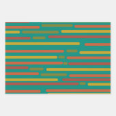 Middeleeuwse Moderne Retrostrips in middelmatige k Inpakpapier Vel (Voorkant 3)