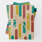 Middeleeuwse Moderne Retrostrips in middelmatige k Inpakpapier Vel (In situ)