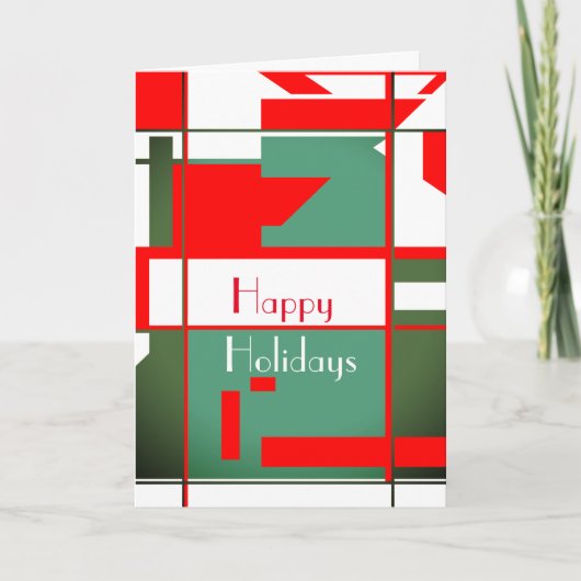 Middeleeuwse moderne rode, groene schelpen, witte  kaart (Voorkant)