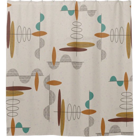 Middeleeuwse moderne ruimtetijd douchegordijn (Voorkant)