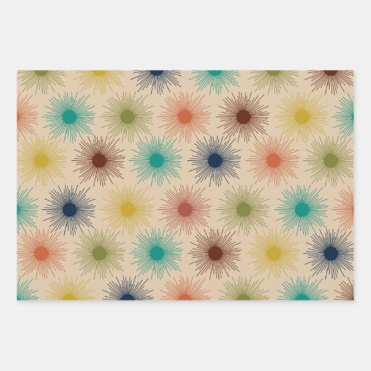 Middeleeuwse moderne ruimtetijdpatronen inpakpapier vel (Voorkant 3)