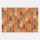 Middeleeuwse moderne ruimtetijdpatronen inpakpapier vel (Voorkant 2)