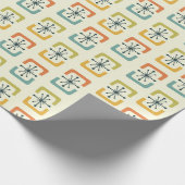 Middeleeuwse moderne starburst schalen cadeaupapier (Hoek)