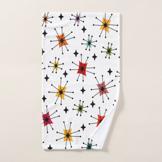 Middeleeuwse moderne Starbursts en sterren Bad Handdoek (Handdoek)
