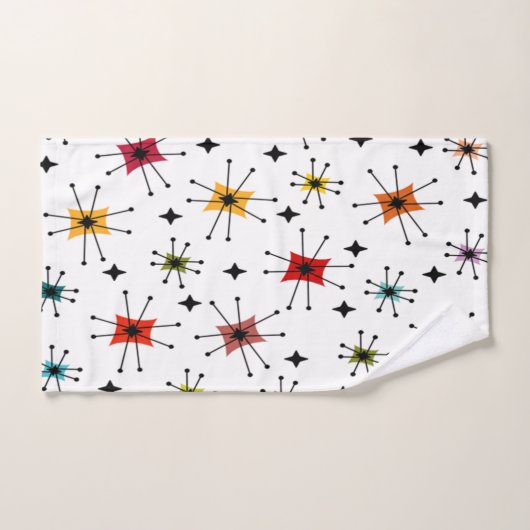 Middeleeuwse moderne Starbursts en sterren Bad Handdoek (Handdoek)
