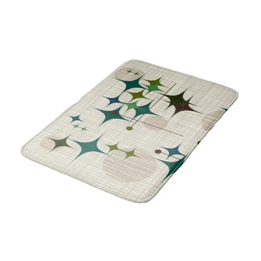 Middeleeuwse moderne Starbursts en Wereldbollen Badmat (Gekanteld)