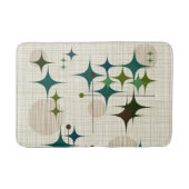 Middeleeuwse moderne Starbursts en Wereldbollen Badmat (Voorkant)
