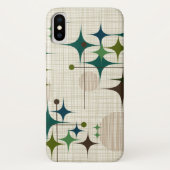 Middeleeuwse moderne Starbursts en Wereldbollen Case-Mate iPhone Case (Achterkant)