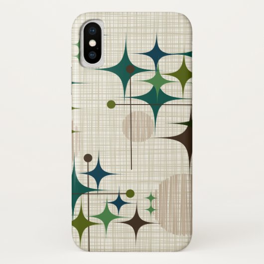 Middeleeuwse moderne Starbursts en Wereldbollen Case-Mate iPhone Case (Achterkant)