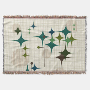 Middeleeuwse moderne Starbursts en Wereldbollen Deken