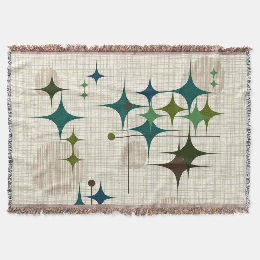 Middeleeuwse moderne Starbursts en Wereldbollen Deken (Voorkant)