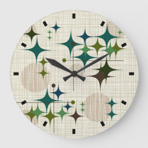 Middeleeuwse moderne Starbursts en Wereldbollen Grote Klok