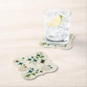 Middeleeuwse moderne Starbursts en Wereldbollen Kartonnen Onderzetters (Insitu)