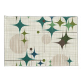 Middeleeuwse moderne Starbursts en Wereldbollen Kussensloop (Achterkant-Rechts)