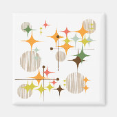 Middeleeuwse moderne Starbursts en Wereldbollen Magneet (Voorkant)