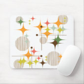 Middeleeuwse moderne Starbursts en Wereldbollen Muismat (Met muis)