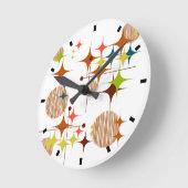 Middeleeuwse moderne Starbursts en Wereldbollen Ronde Klok (Hoek)