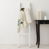 Middeleeuwse moderne Starbursts en Wereldbollen Sherpa Deken (In situ)