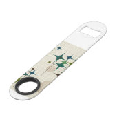 Middeleeuwse moderne Starbursts en Wereldbollen Speed Flessenopener (Achterkant Gekanteld)