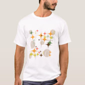 Middeleeuwse moderne Starbursts en Wereldbollen T-shirt (Voorkant)