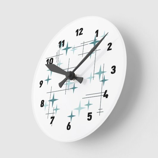 Middeleeuwse moderne sterren (Blauwgroen) klok 2 (Hoek)