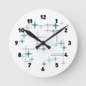 Middeleeuwse moderne sterren (Blauwgroen) klok 2 (Voorkant)