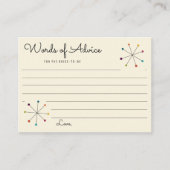 Middeleeuwse moderne, stijl van retro advieskaart (Voorkant)