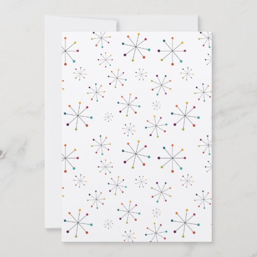 Middeleeuwse moderne,  stijl van retro kaart (Achterkant)