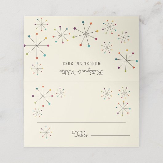 Middeleeuwse moderne,  stijl van retro plaatskaartje (Buitenkant ongevouwen)