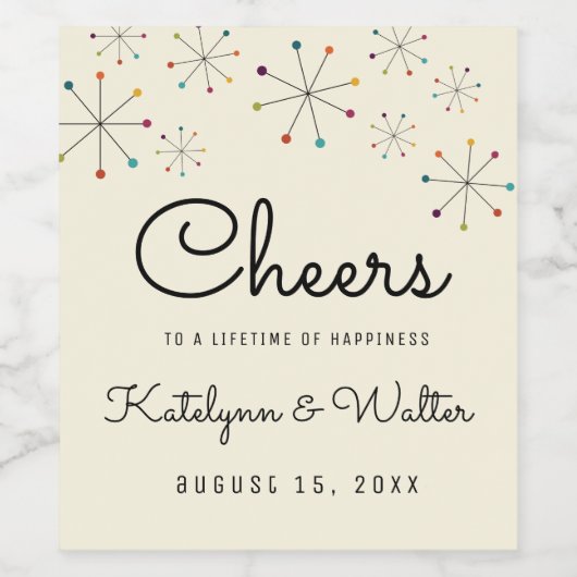 Middeleeuwse moderne, stijl van retro wijn etiket (Enkel label)