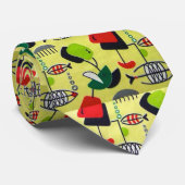 Middeleeuwse moderne Stropdas van de atoomvisserij (Opgerold)