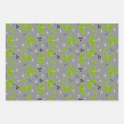 Middeleeuwse moderne trio inpakpapier vel (Voorkant 2)