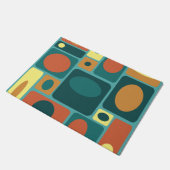 Middeleeuwse moderne turkooisrechthoeken deurmat (Schuin)