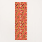 Middeleeuwse Moderne | Twee patronen | atoomstijl Yogamat (Voorkant)