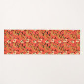 Middeleeuwse Moderne | Twee patronen | atoomstijl Yogamat (Voorkant (horizontaal))