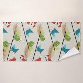 Middeleeuwse moderne vogels badhanddoek (Badhanddoek)