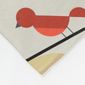 Middeleeuwse moderne vogels fleece deken (Hoek)