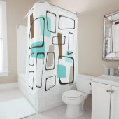 Middeleeuwse moderne vormen douchegordijn (In situ)