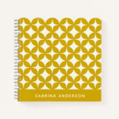 Middeleeuwse moderne vormen gepersonaliseerd geel notitieboek (Voorkant)