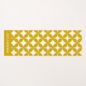 Middeleeuwse moderne vormen gepersonaliseerd geel yogamat (Voorkant (horizontaal))