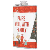 Middeleeuwse Moderne | Vreemde kerstfeestfles Heupfles (Links)