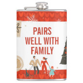 Middeleeuwse Moderne | Vreemde kerstfeestfles Heupfles (Voorkant)