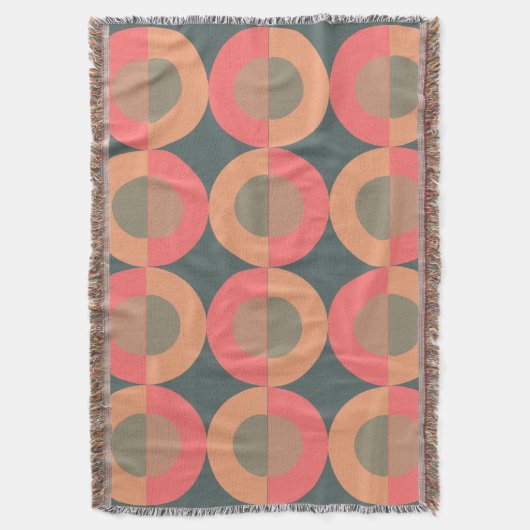 Middeleeuwse moderne zalm en olijven deken (Voorkant Verticaal)