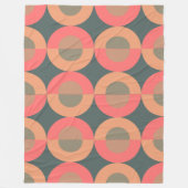 Middeleeuwse moderne zalm en olijven fleece deken (Voorkant)