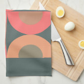 Middeleeuwse moderne zalm en olijven theedoek (Quarter Fold)