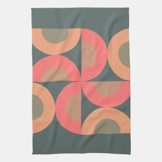 Middeleeuwse moderne zalm en olijven theedoek (Verticaal)