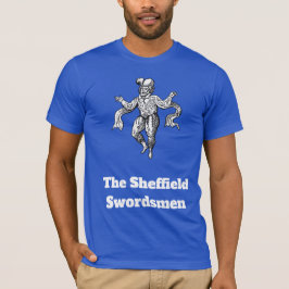 Middeleeuwse Morris-danser Zwart en Wit Vintage T-shirt